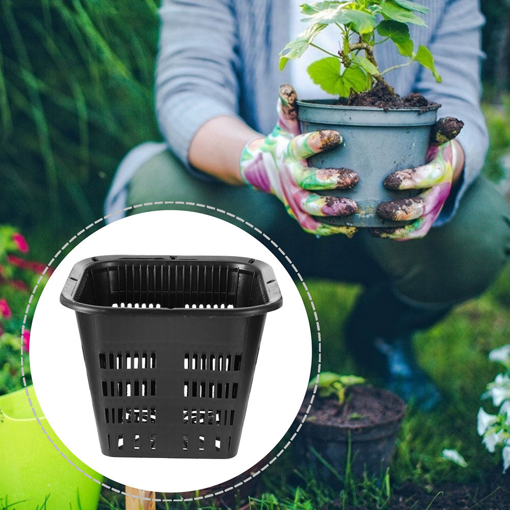 Indoor Plants - 15個入り、根の成長を促進するプランター、15cm、高品質プラスチック製、通気性あり、屋内・屋外の植物や苗の育成に最適。