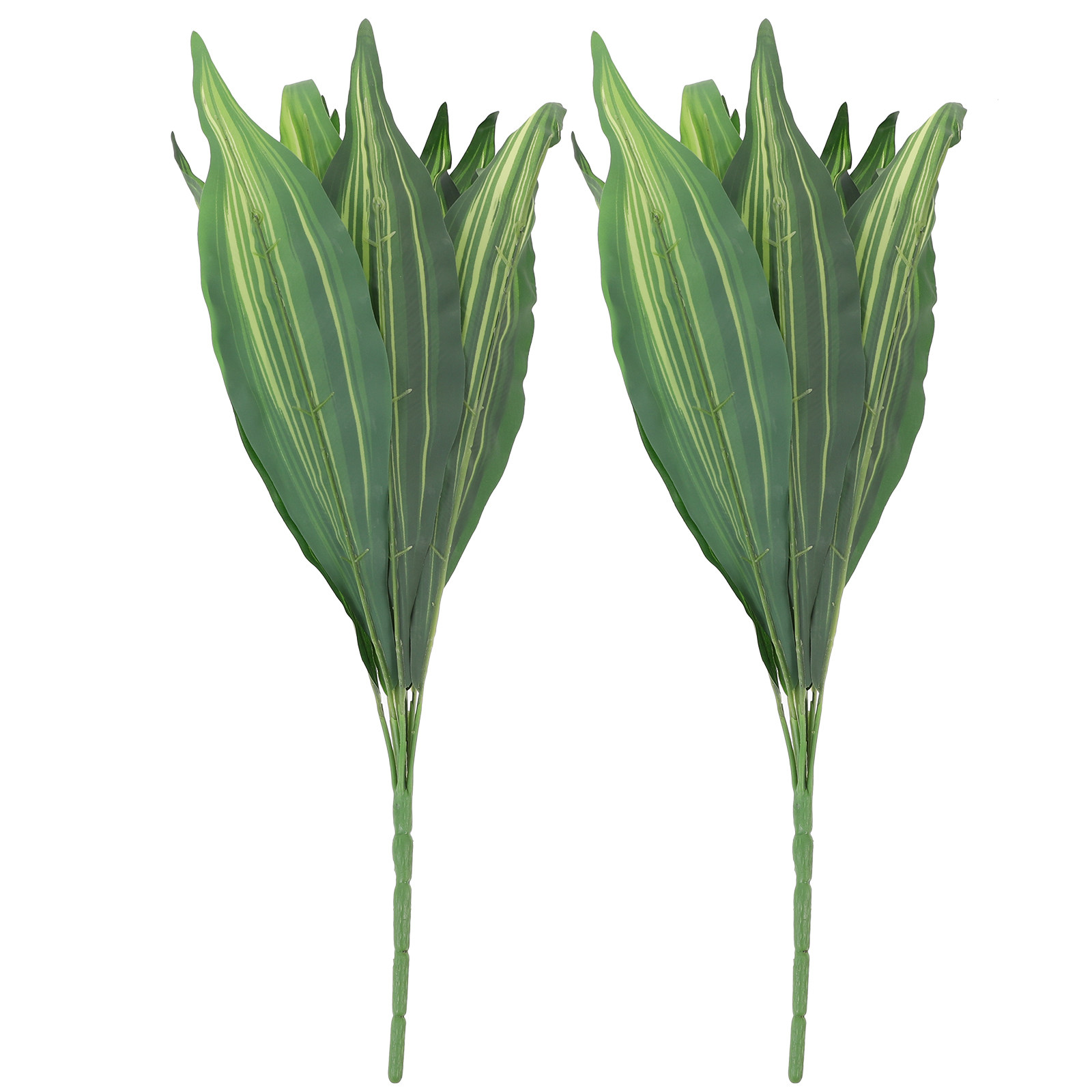 Snake Plant - 高級感のある人工蛇草2本セット。リアルな見た目で、手入れが簡単。パーティーやご自宅の装飾に最適。