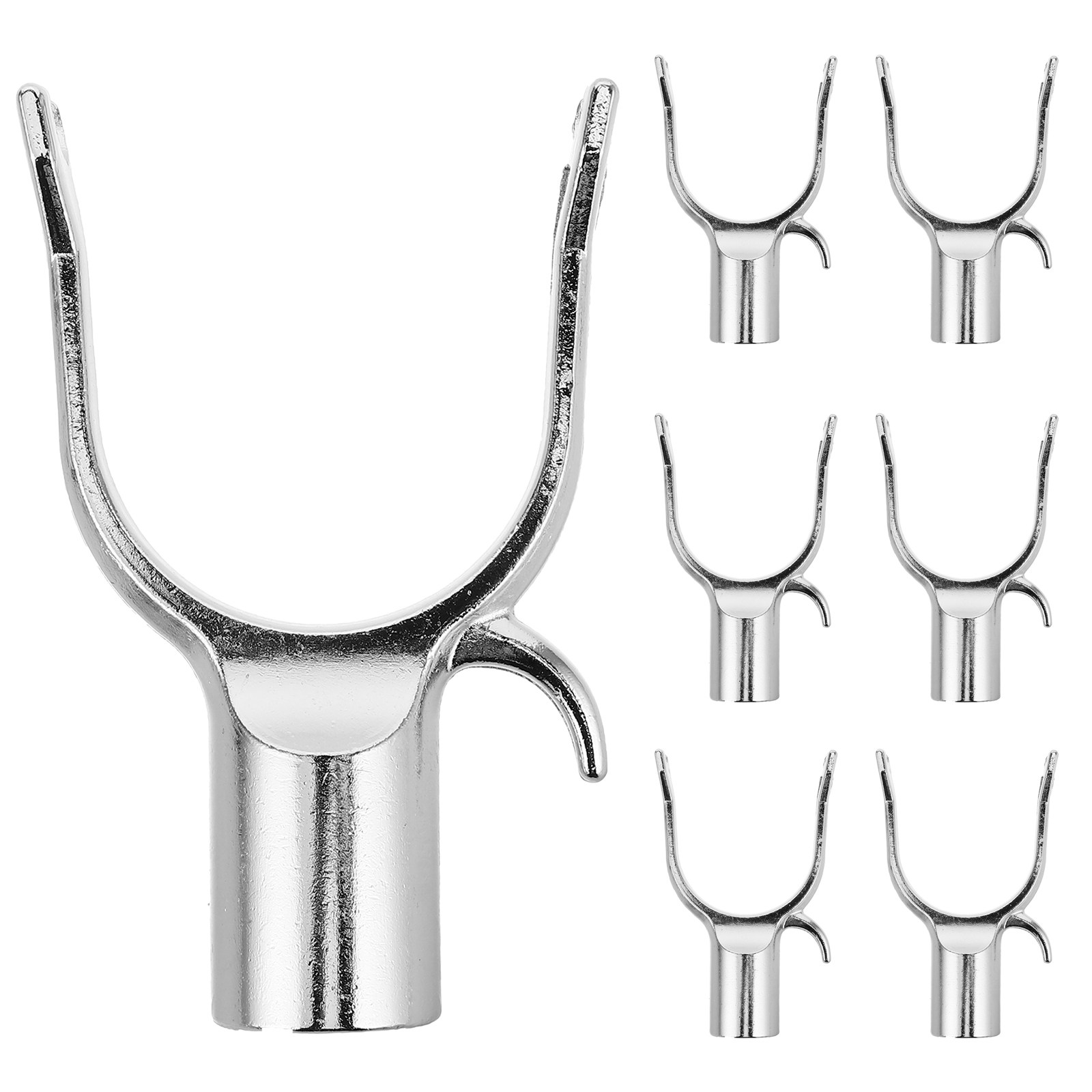 Plant Support Stake - 8本セット U字型ガーデン支柱 金属製 交換用 直径9cm 丈夫な植物用支柱、苗床、花壇、垂直庭園用