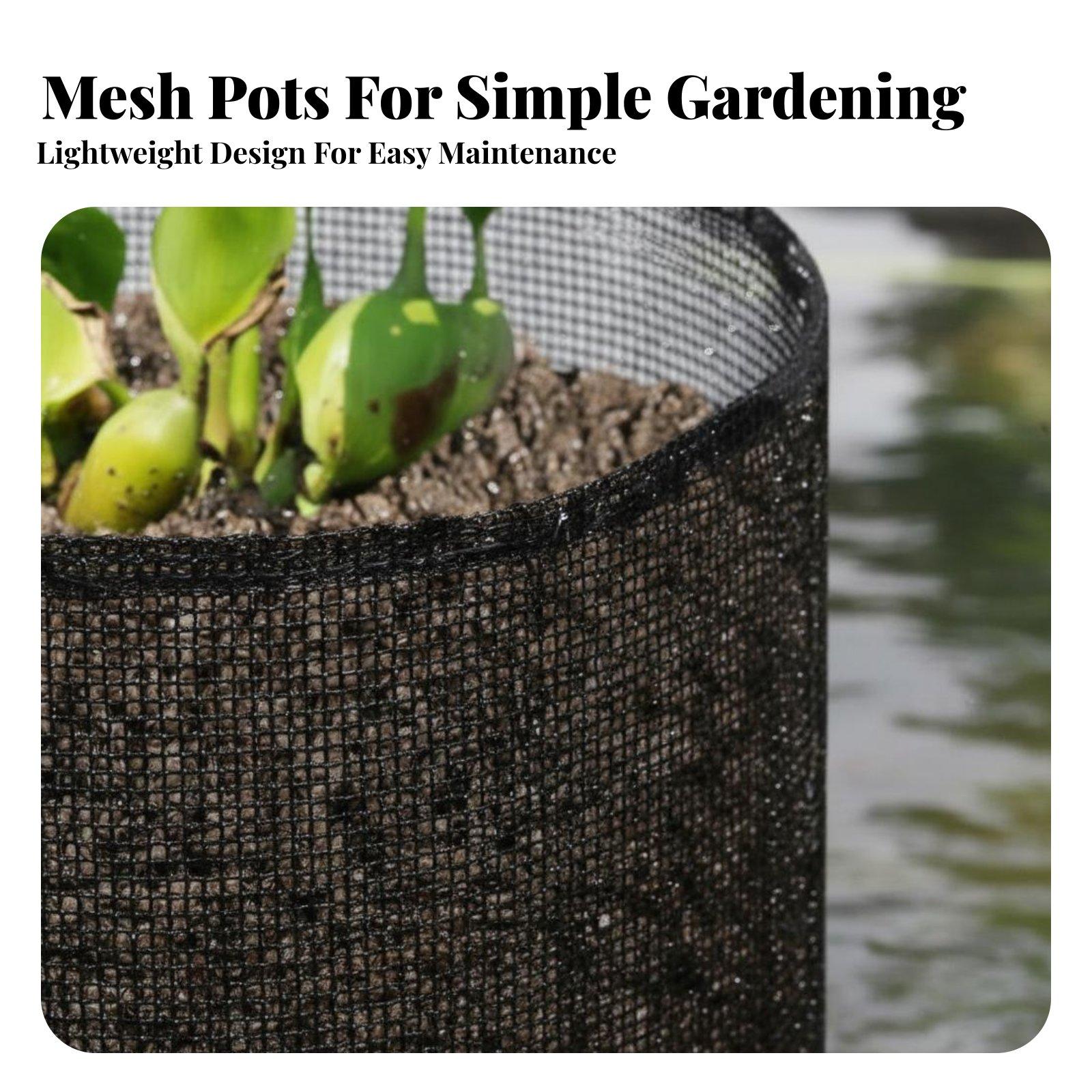 4個入り、水生植物用プランター、植物用メッシュバッグ、蓮の栽 - Plant Pot のレビューと価格