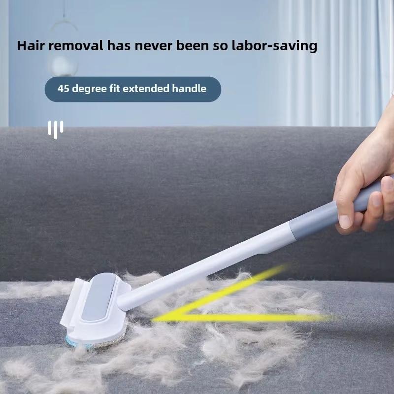 ロングハンドルペットヘアリムーバーブラシ、静電気式猫毛クリー - Repotting Mat のレビューと価格