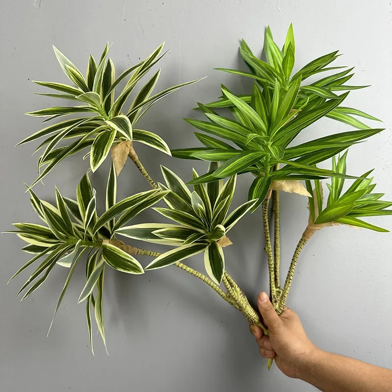 人工緑の植物熱帯ユリ竹花結婚式の装飾シミュレーションブラジル - Snake Plant のレビューと価格