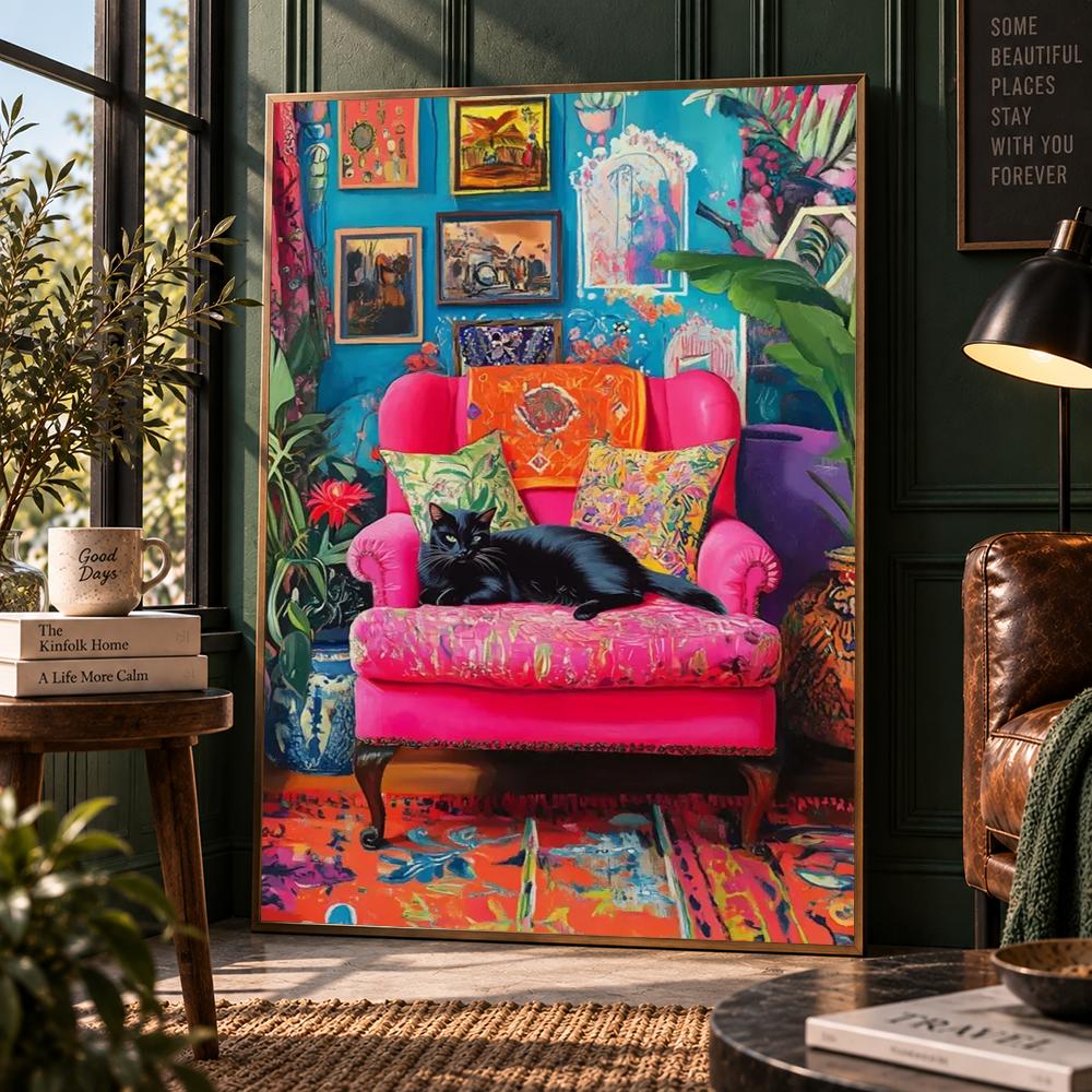 ボヘミアン調の植物柄、フィドルリーフフィグのポスター。壁飾り - Fiddle Leaf Fig のレビューと価格