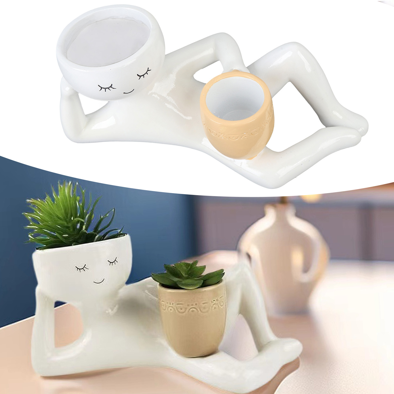 多肉植物鉢クリエイティブ通気性合成樹脂植木鉢デスクトップオー - Terracotta Pot のレビューと価格